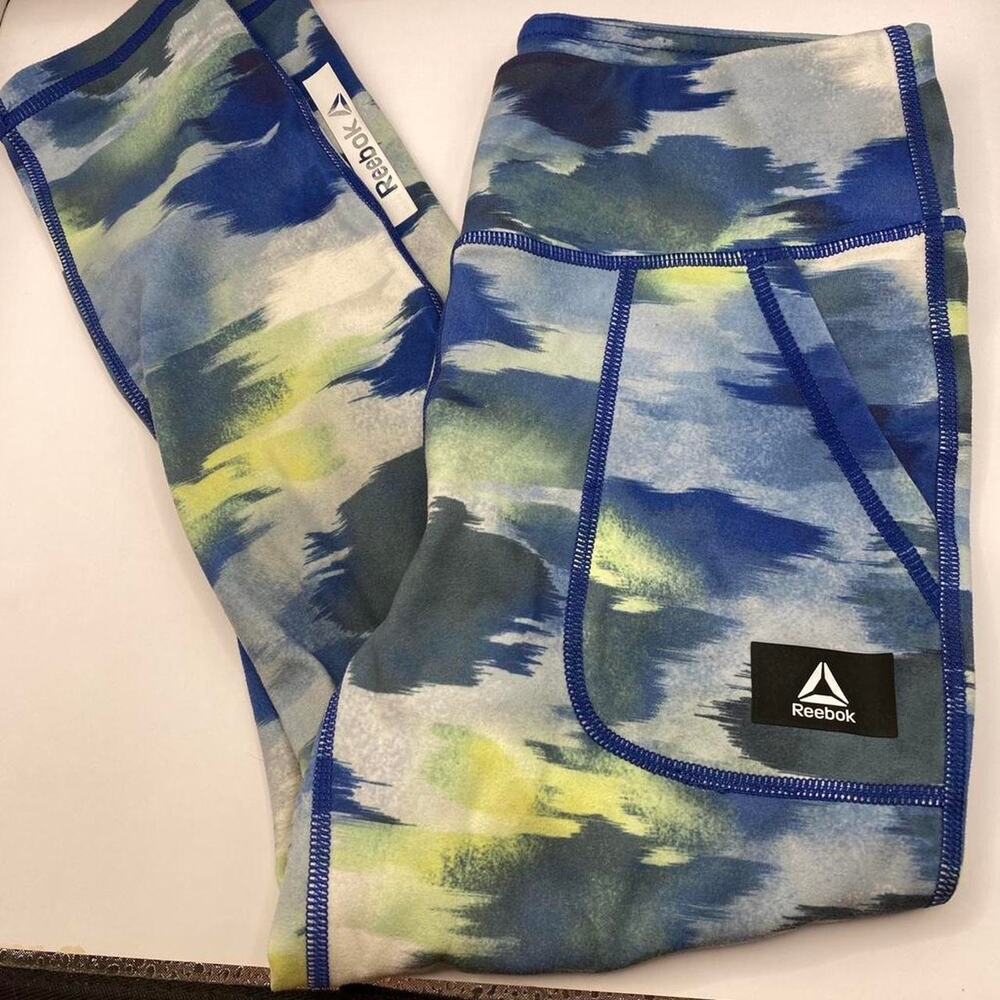 Girls Reebok Multicolor Leggings. Size 7/8.